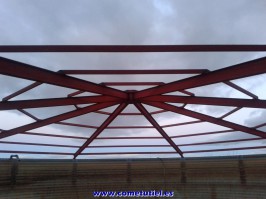 Estructura metalica .  Caudete de las fuentes