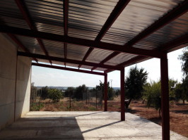 Cubierta agricola para secadero de almendras.  Utiel - Valencia